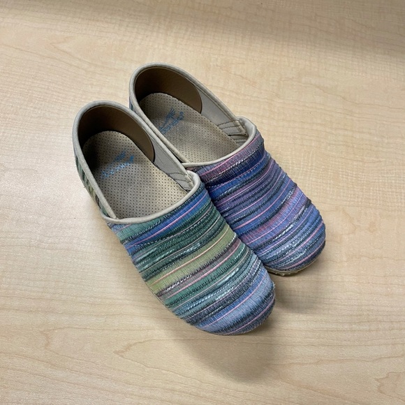Dansko Multi-Color Woven Clogs - Picture 8 of 12